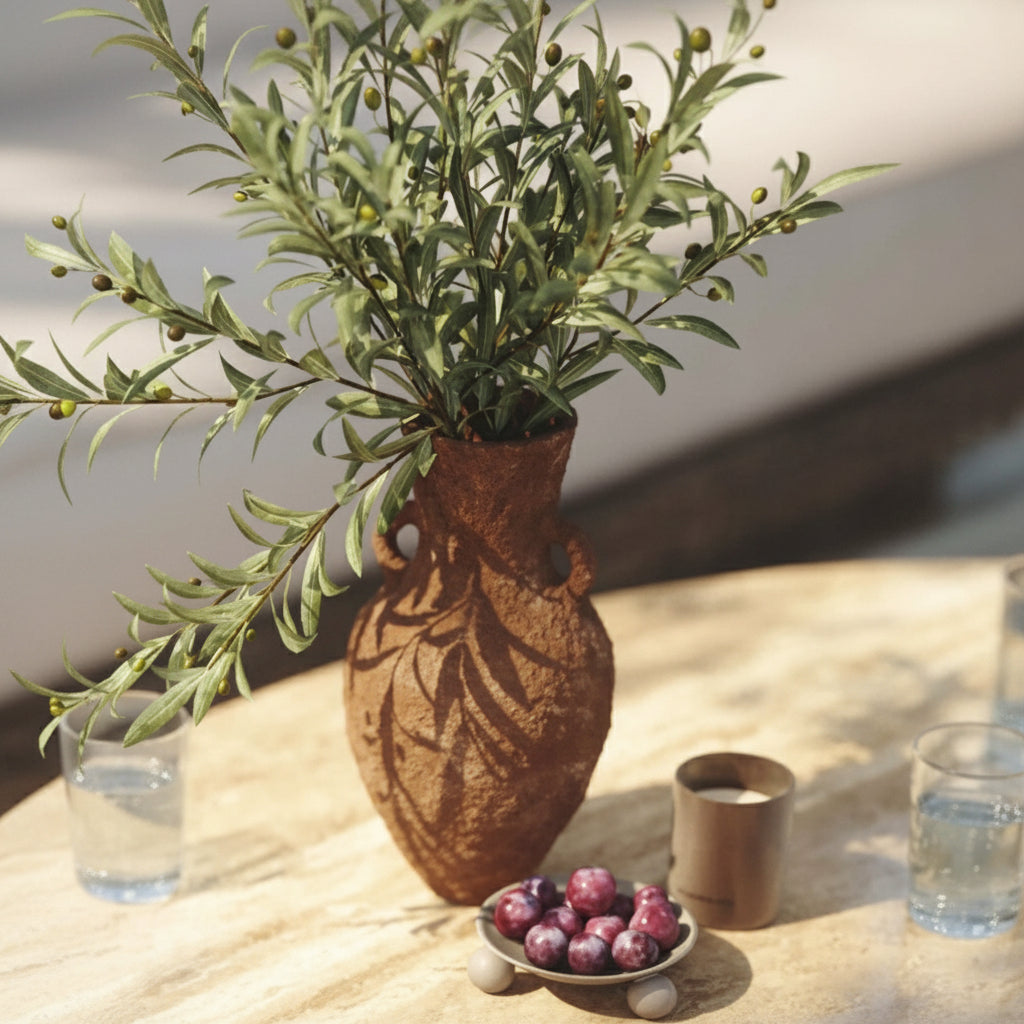 Earthy Roman Vase with Handles Vases + Urns TOV-C54696