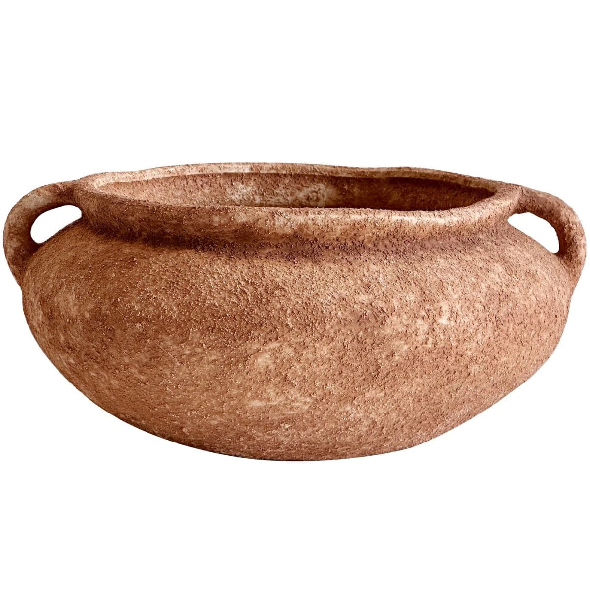 Earthy Wide Bowl with Handles Centerpiece + Accent Bowls TOV-C54695