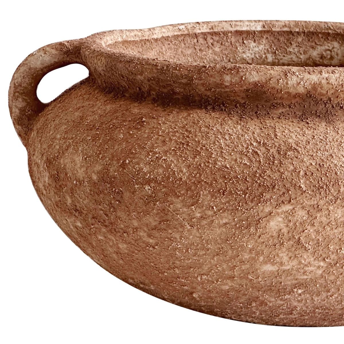 Earthy Wide Bowl with Handles Centerpiece + Accent Bowls TOV-C54695