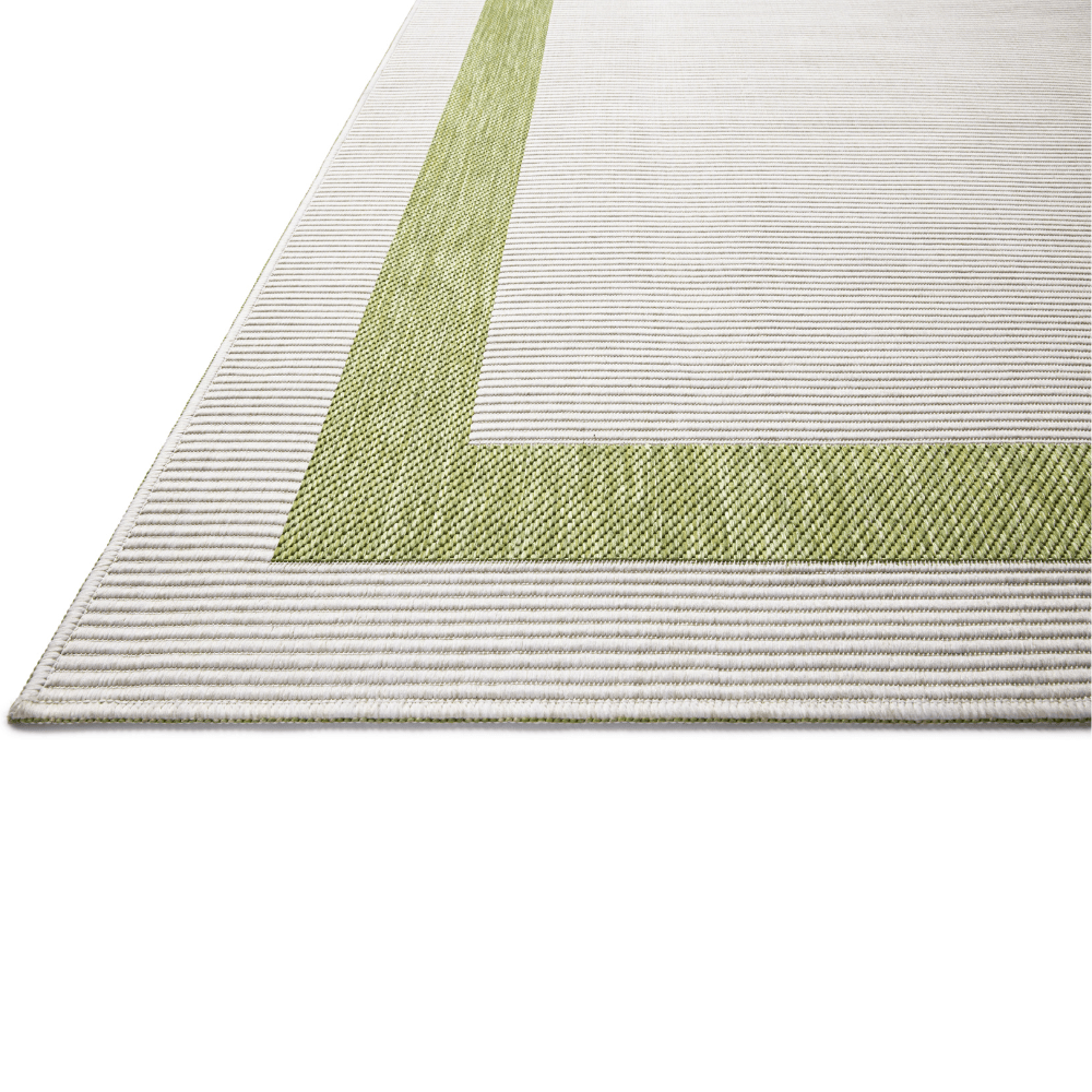 Easton Indoor/Outdoor Green/Ivory Rug Area Rug