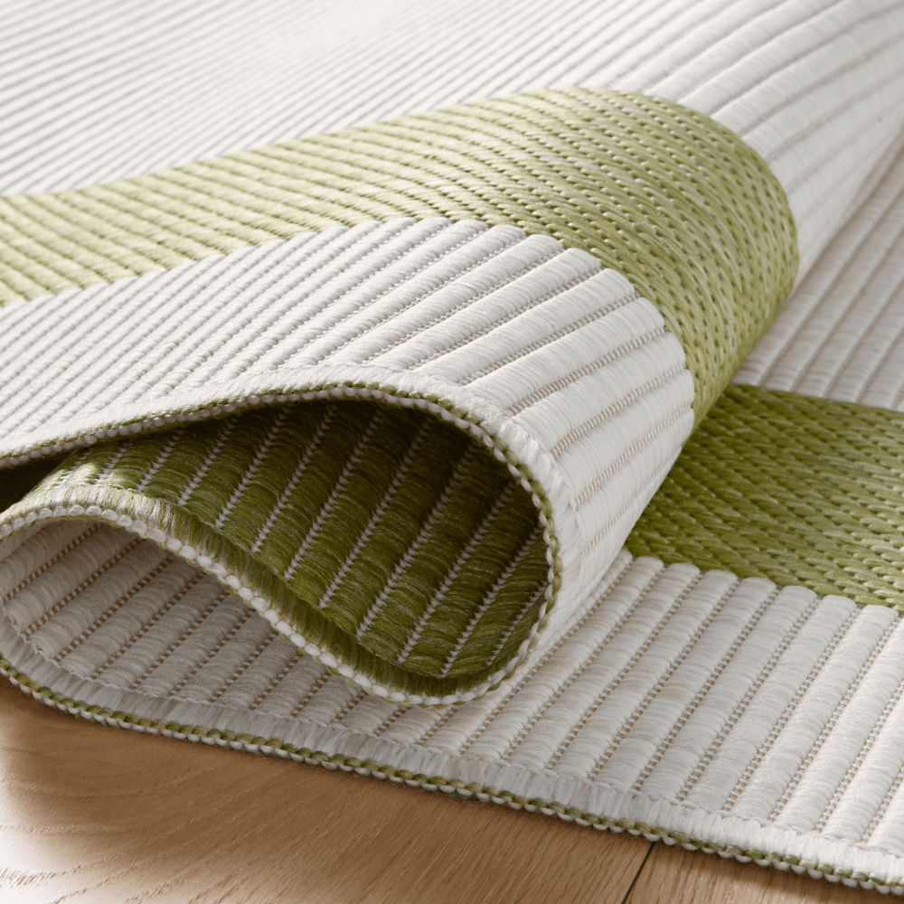 Easton Indoor/Outdoor Green/Ivory Rug Area Rug
