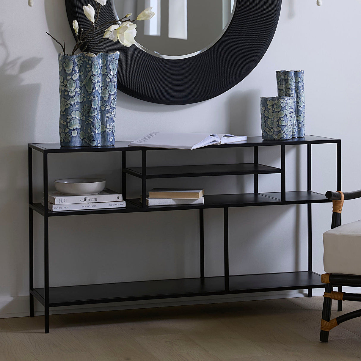 Element Shelved Console Table Console & Entry Table 20ELEM-COBK 688933028331
