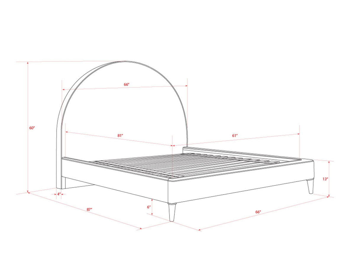 Elipse Upholstered Bed Bed