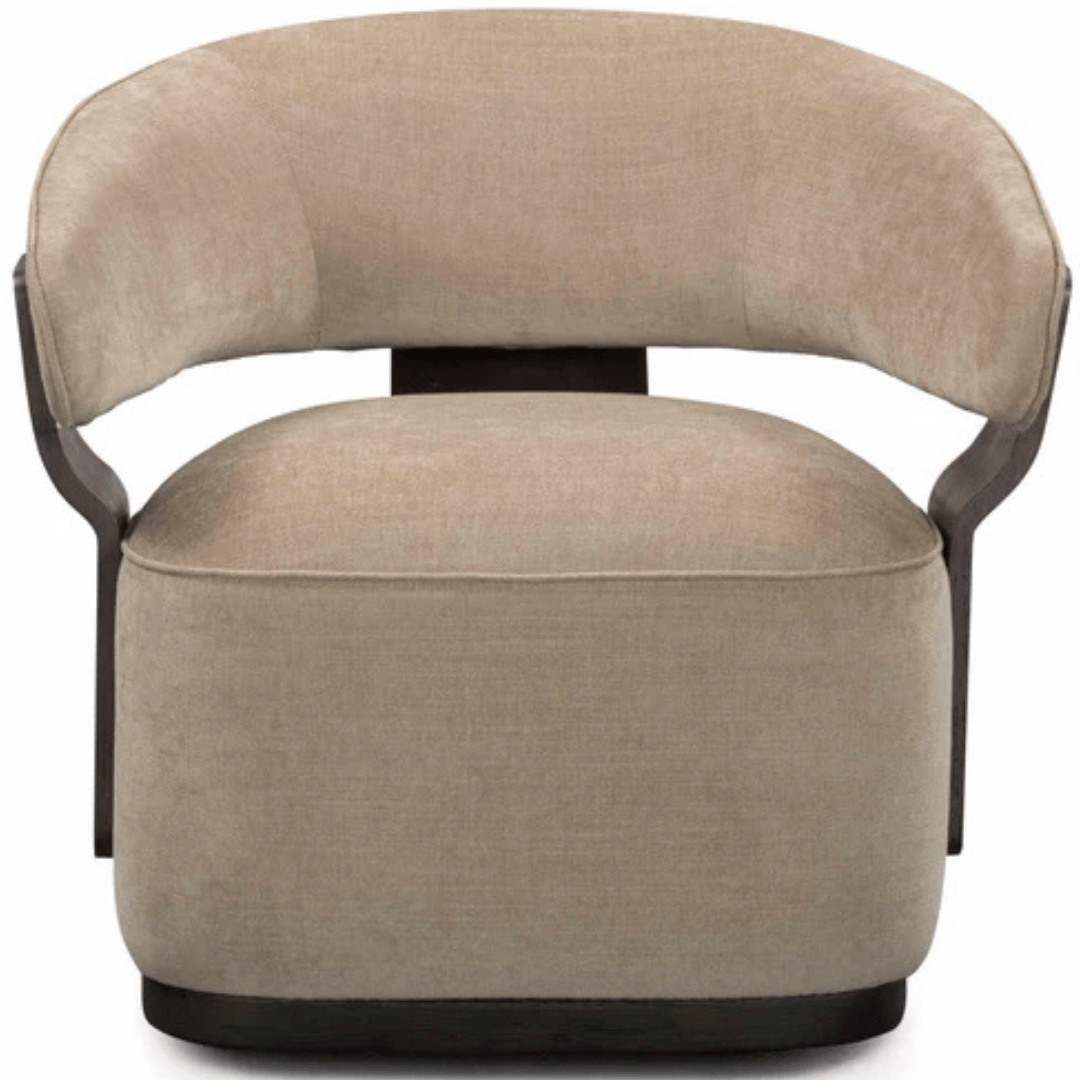 Ellery Linen Chenille Swivel Accent Chair Occasional + Accent Chairs