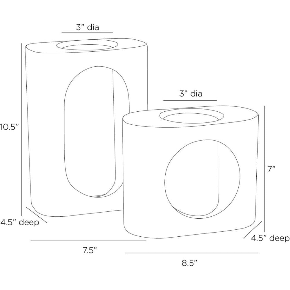 Emilie Vases (Set of 2) Vases AVC10 796505706201