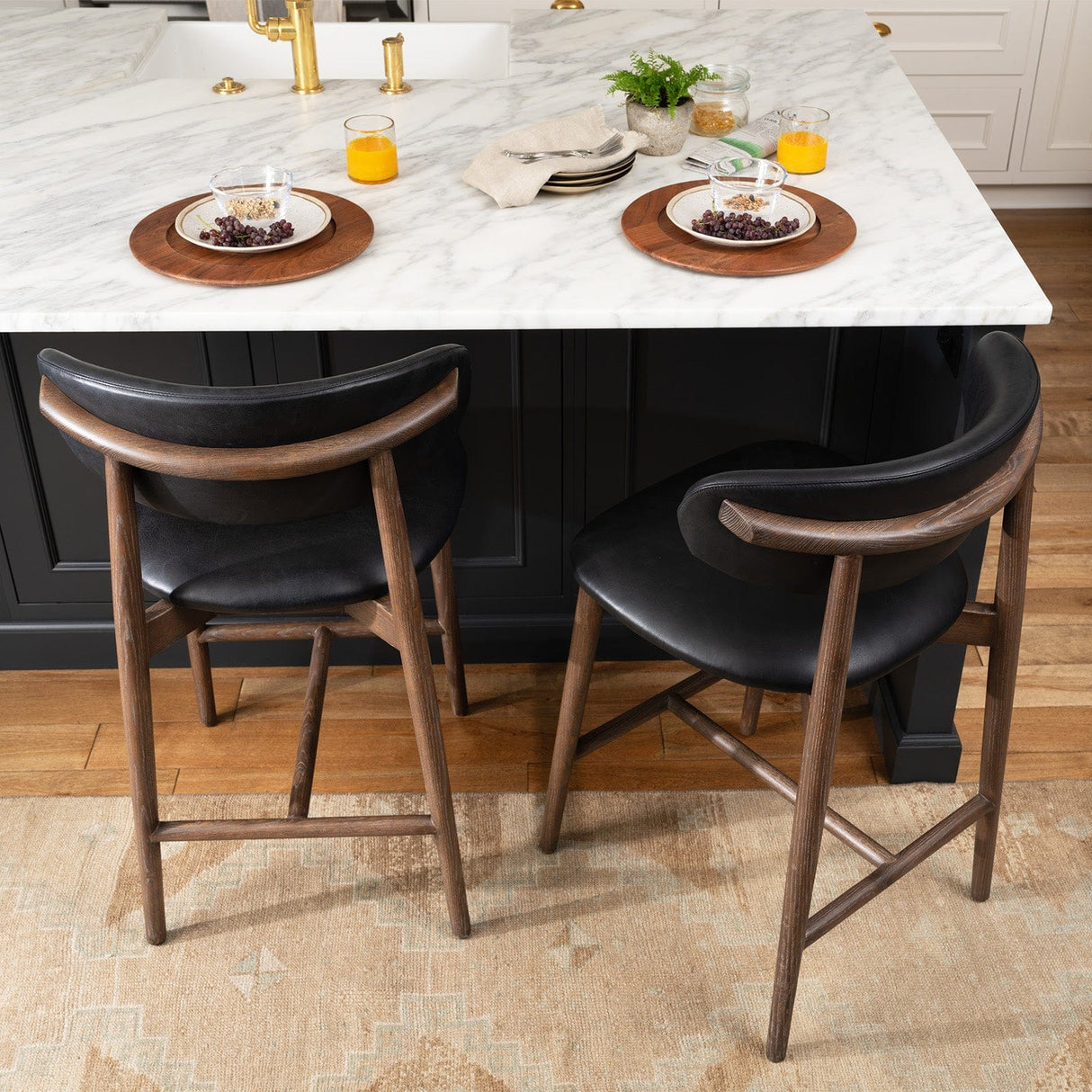 Ethan Leather Bar & Counter Stool Bar & Counter Stools