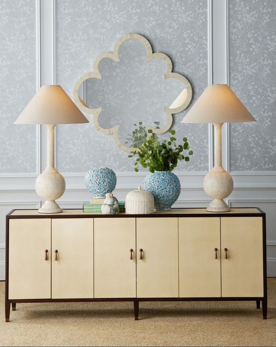 Evie Shagreen Credenza Sideboards + Cabinets