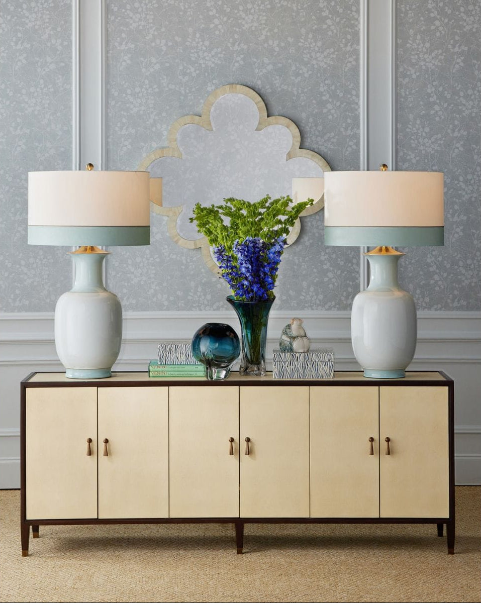 Evie Shagreen Credenza Sideboards + Cabinets
