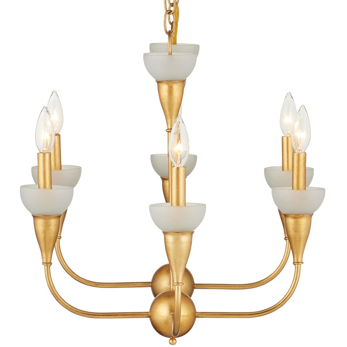 Aurelia Frost Rectangular Chandelier