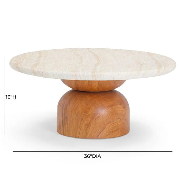 Faith Indoor/Outdoor Coffee Table Outdoor Furniture TOV-OC54484 793580641830