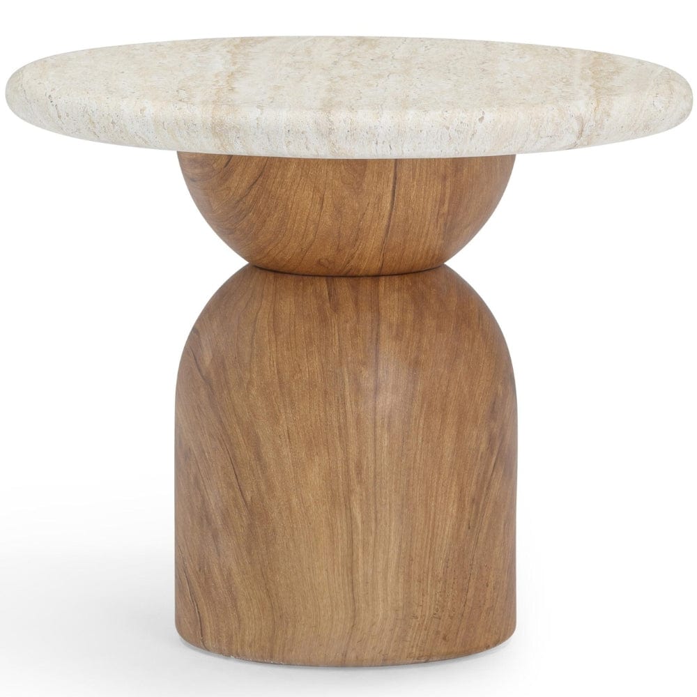 Faith Indoor/Outdoor Side Table Outdoor Furniture TOV-OC54483 793580641823