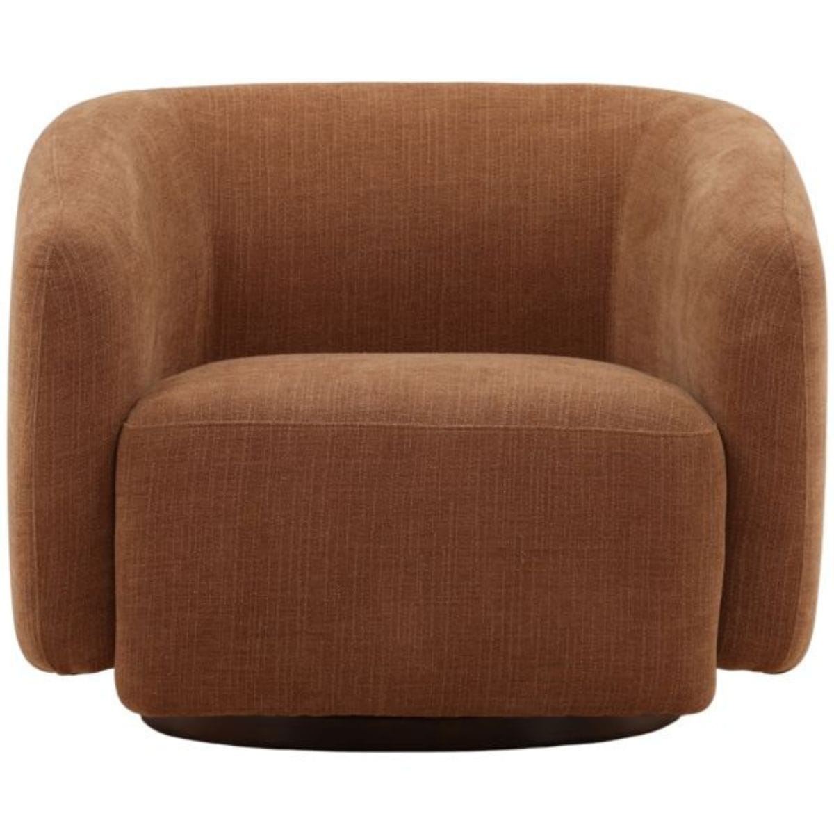 Fawn Swivel Chair Occasional + Accent Chairs DOV86019-RUST