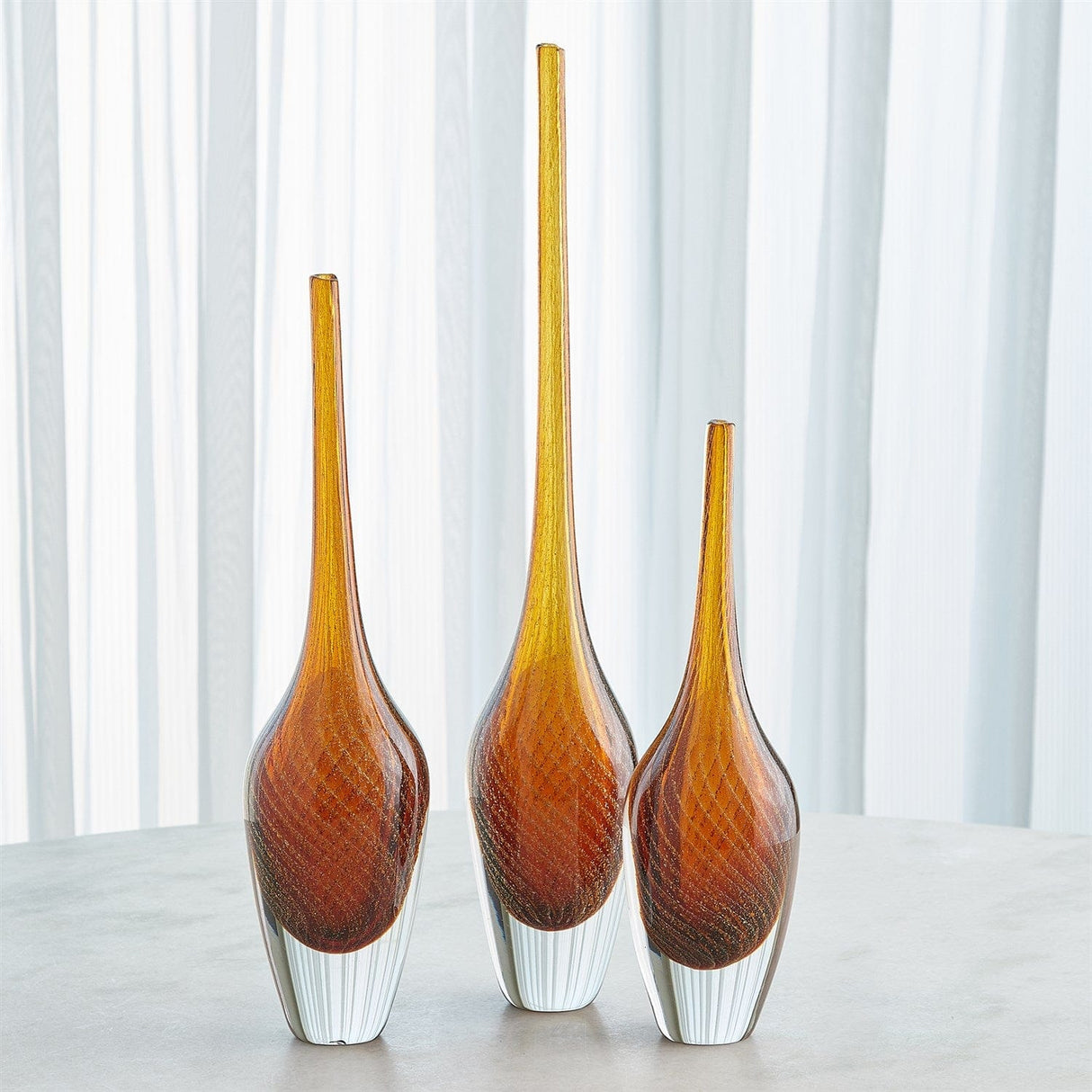 Flecked Spire Bottles Decorative Object