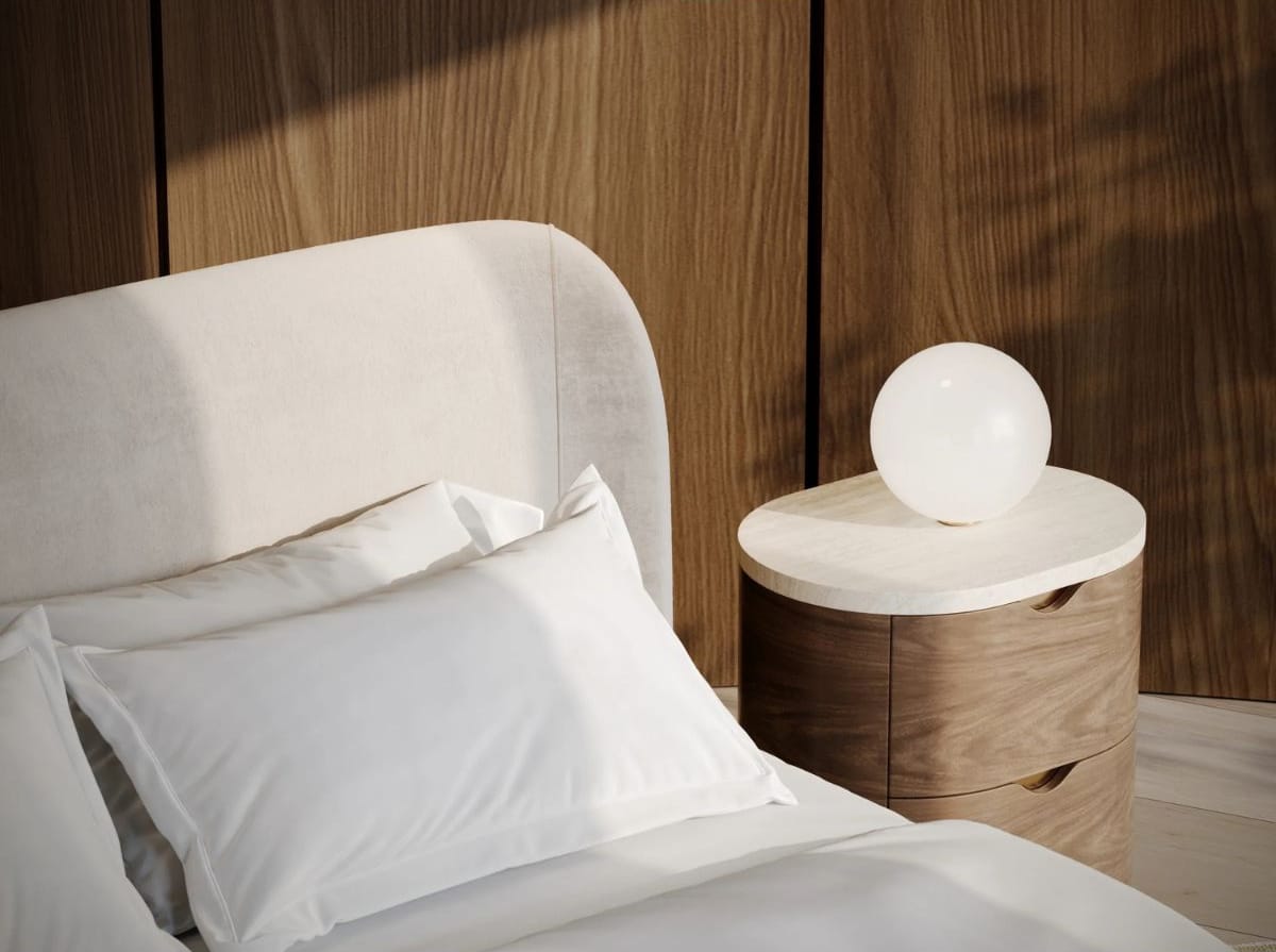 Fleur Bed Nightstands + Bedside Tables
