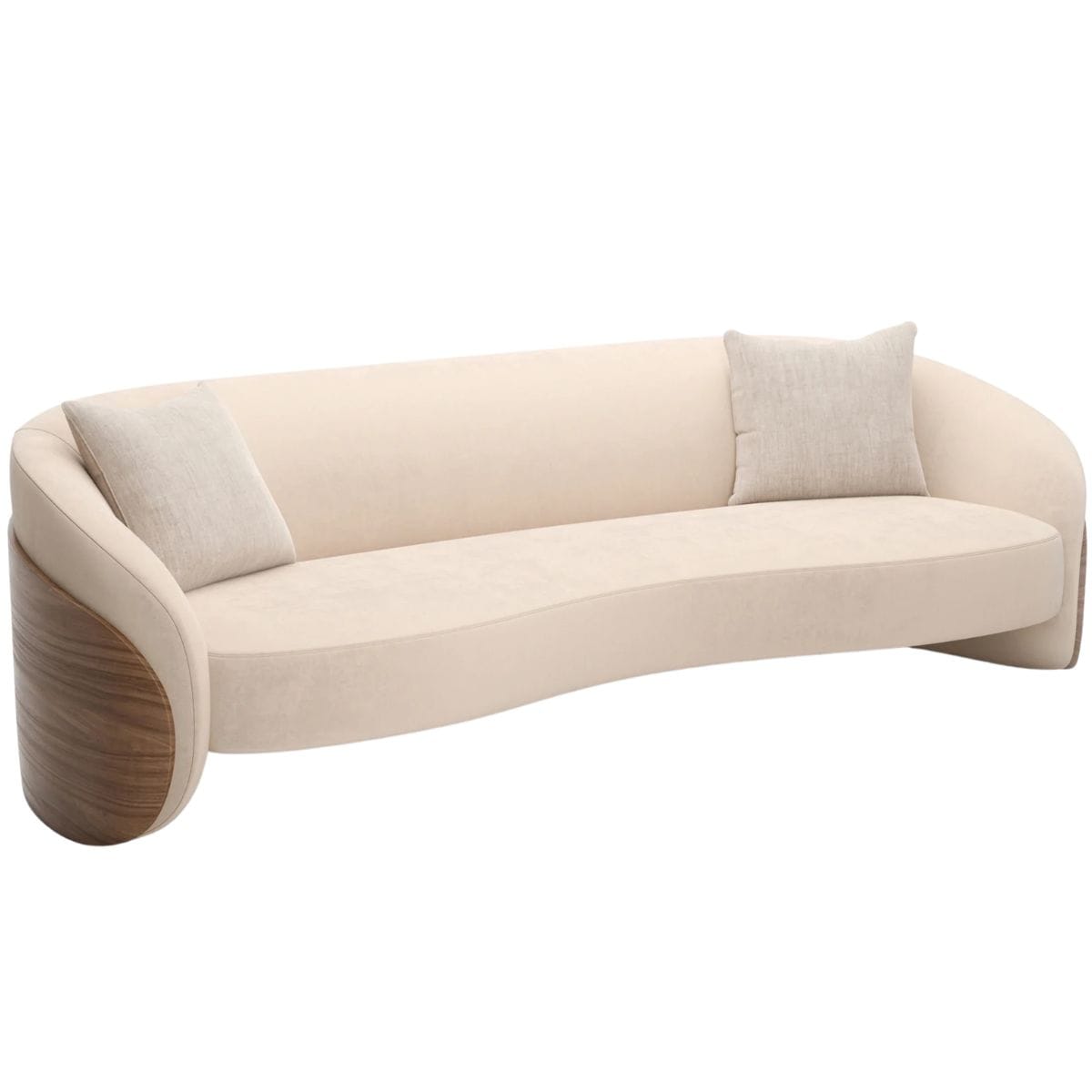 Fleur Wood Back Sofa Sofas + Sectionals UPH-425V-115-A 662896061994
