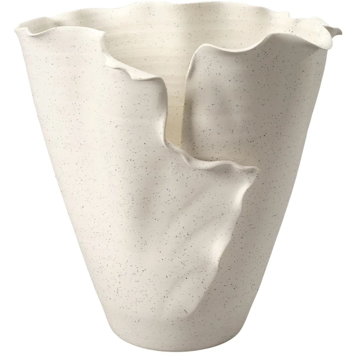 Flounce Vase Vases + Urns 7FLOU-VAWH