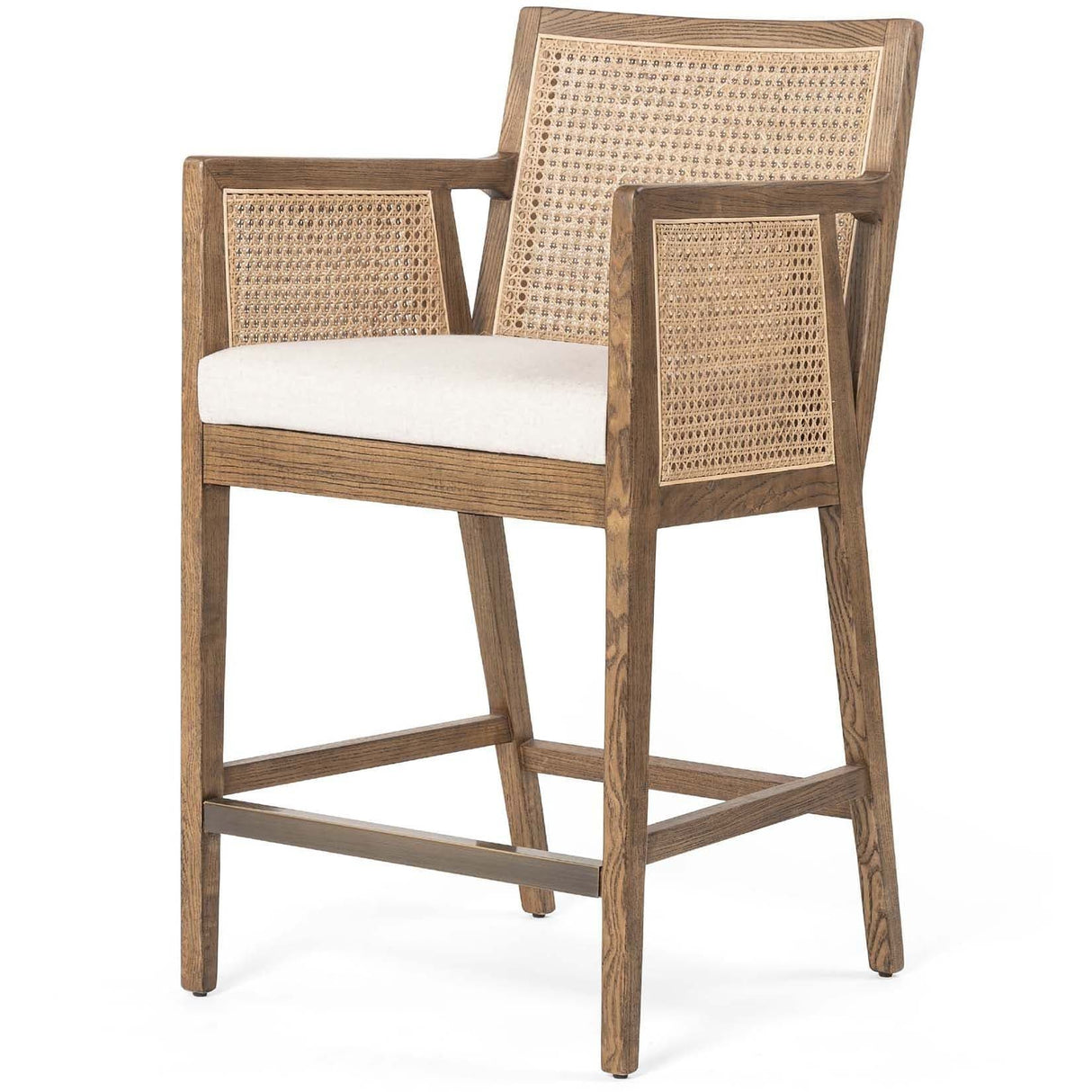Four Hands Antonia Cane Bar & Counter Stool Furniture four-hands-109035-008 801542662462