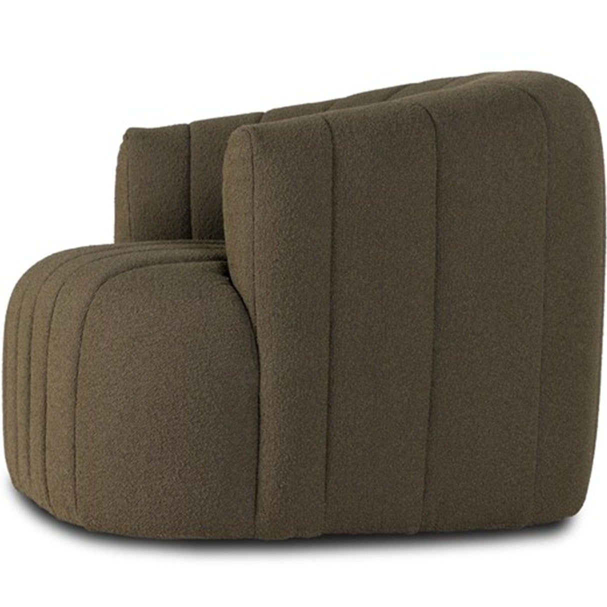 Four Hands Elliana Swivel Chair Curved Upholstered Dining Chair