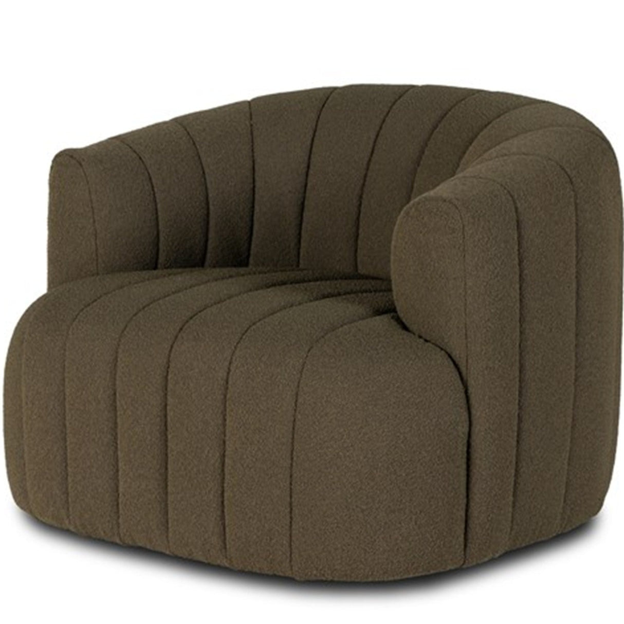 Four Hands Elliana Swivel Chair Curved Upholstered Dining Chair