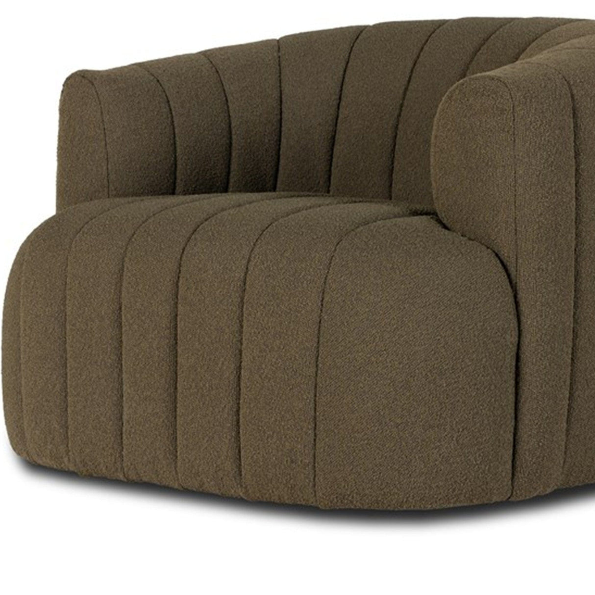 Four Hands Elliana Swivel Chair Curved Upholstered Dining Chair