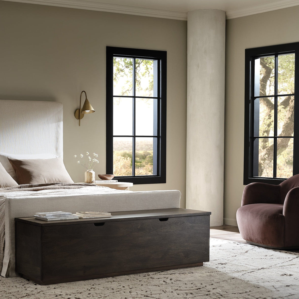 Four Hands Julius Swivel Chair Swivel Chair