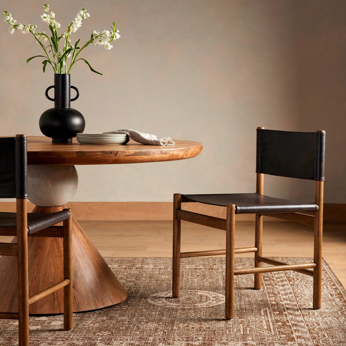 Four Hands Kena Dining Chair Leather Dining Chair