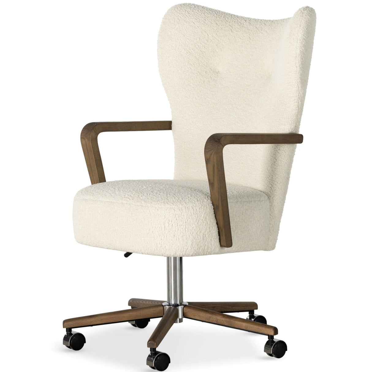 Four Hands Melrose Desk Chair Upholstered Swivel Chair