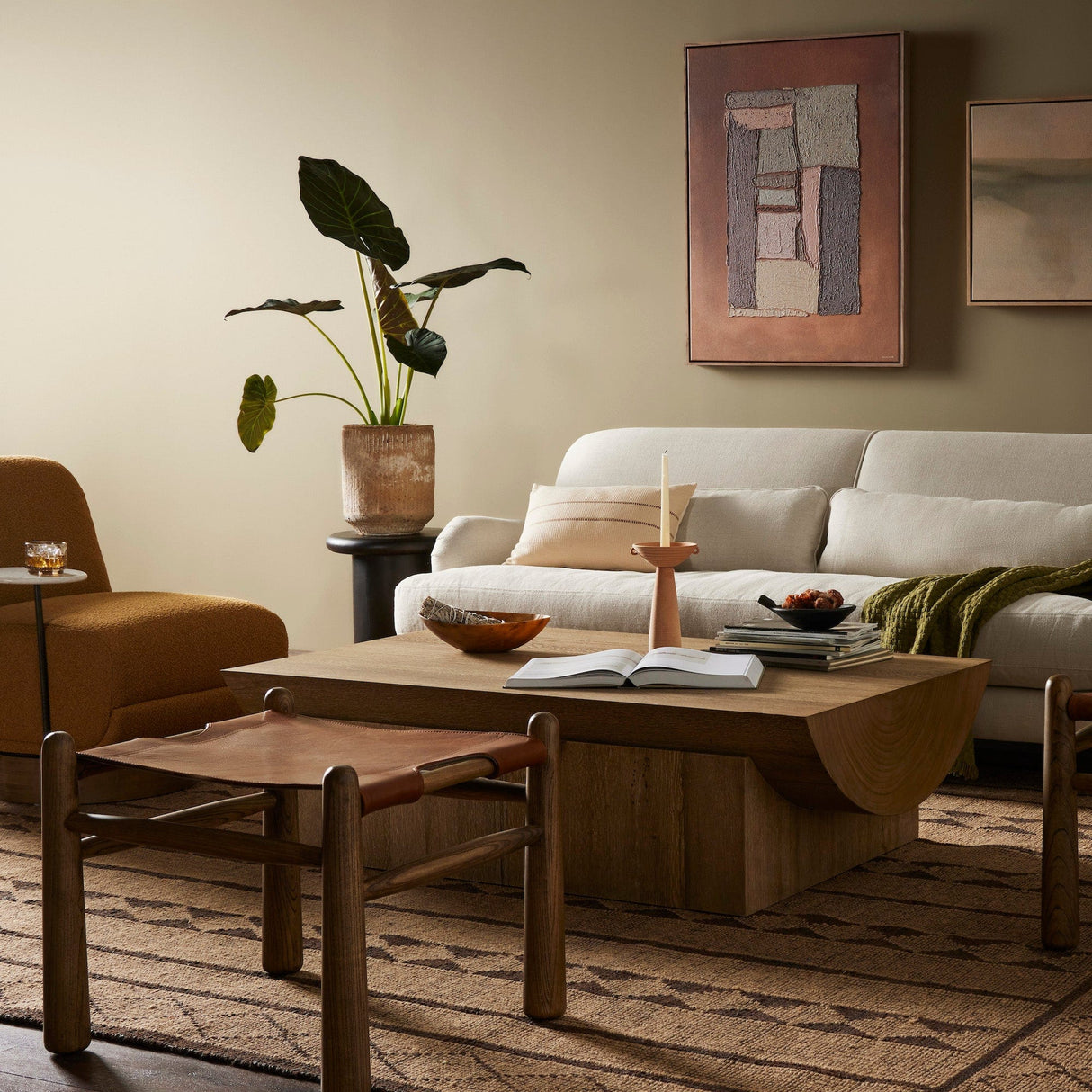 Four Hands Nino Ottoman Upholstered Dining Chair four-hands-233257-002 801542062330