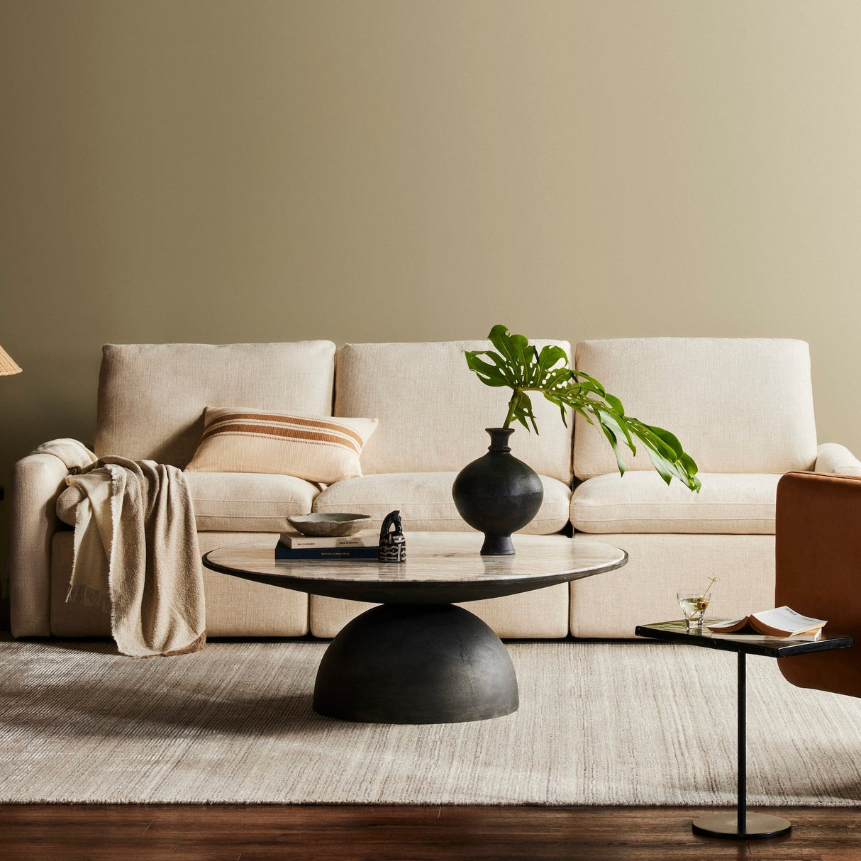 Four Hands Tillery Power Recliner 3-Piece Sectional Sectional