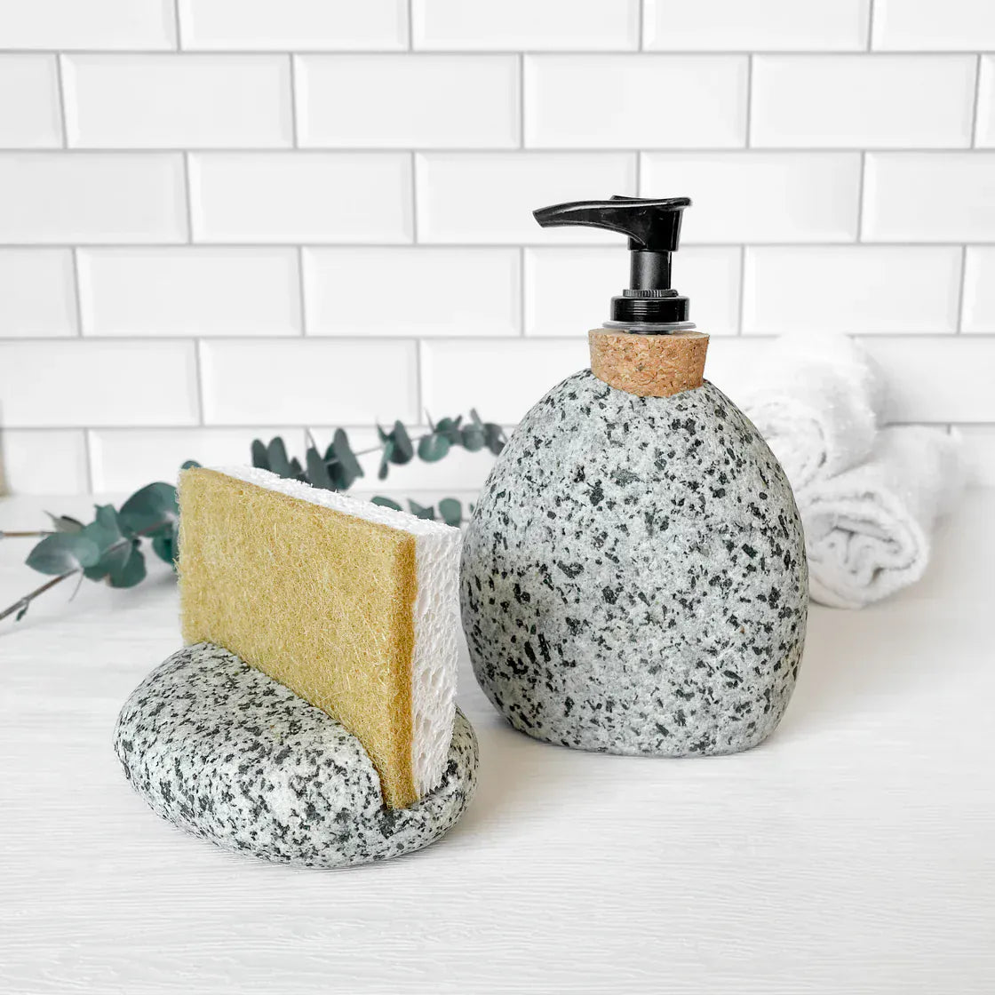 Funky Rock Stone Soap/Lotion Pump Dispenser