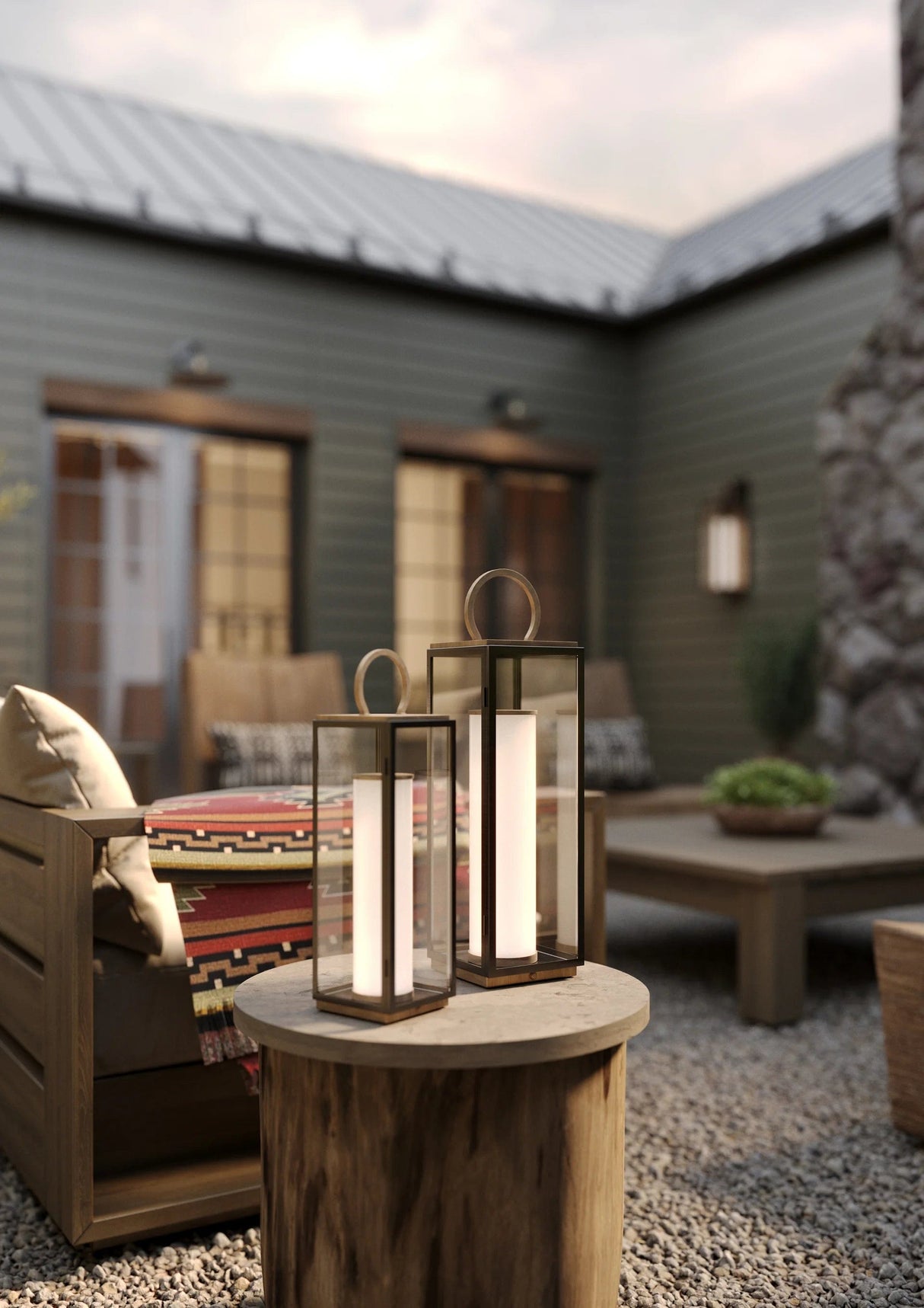 Gareth Outdoor Rechargeable Table Lamp Outdoor Lighting