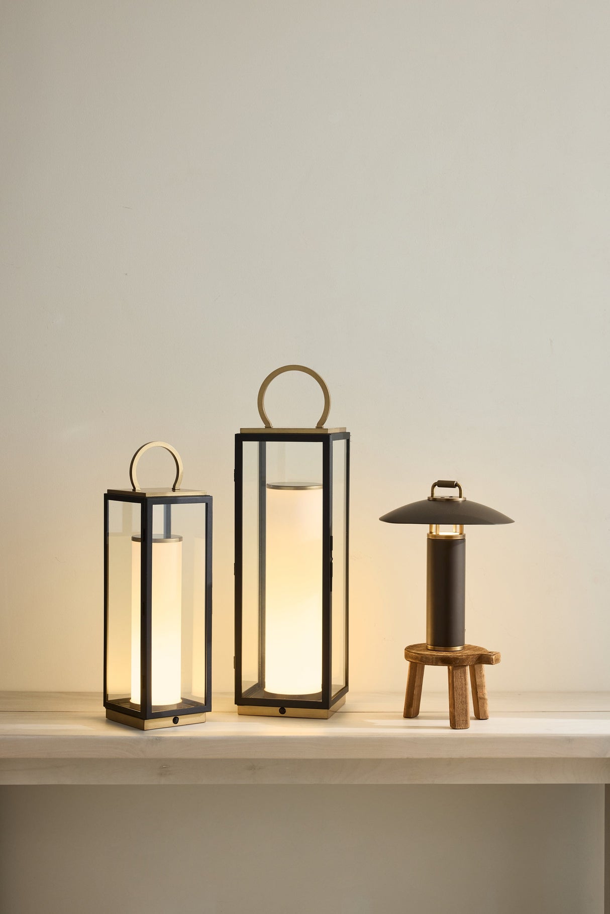 Gareth Outdoor Rechargeable Table Lamp Table + Desk Lamps