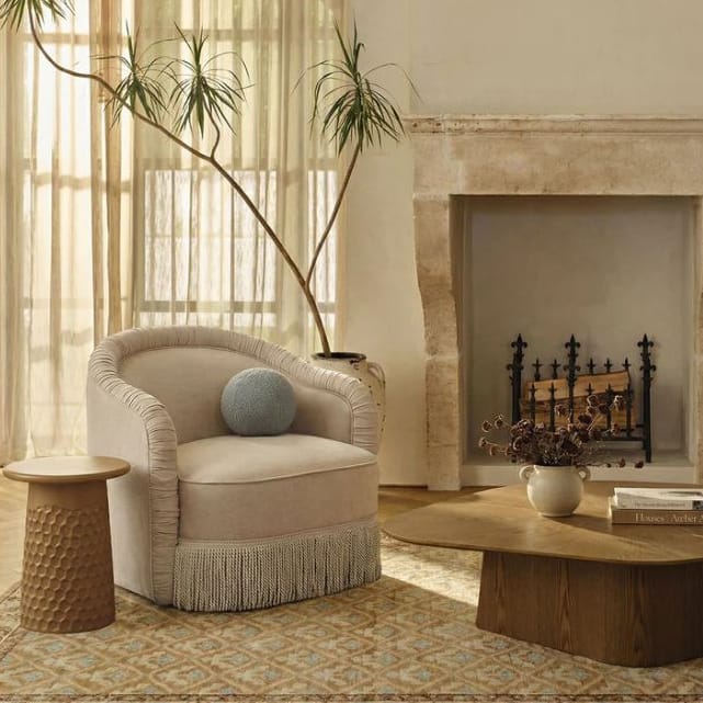 Georgia Tassel Lounge Chair Occasional + Accent Chairs