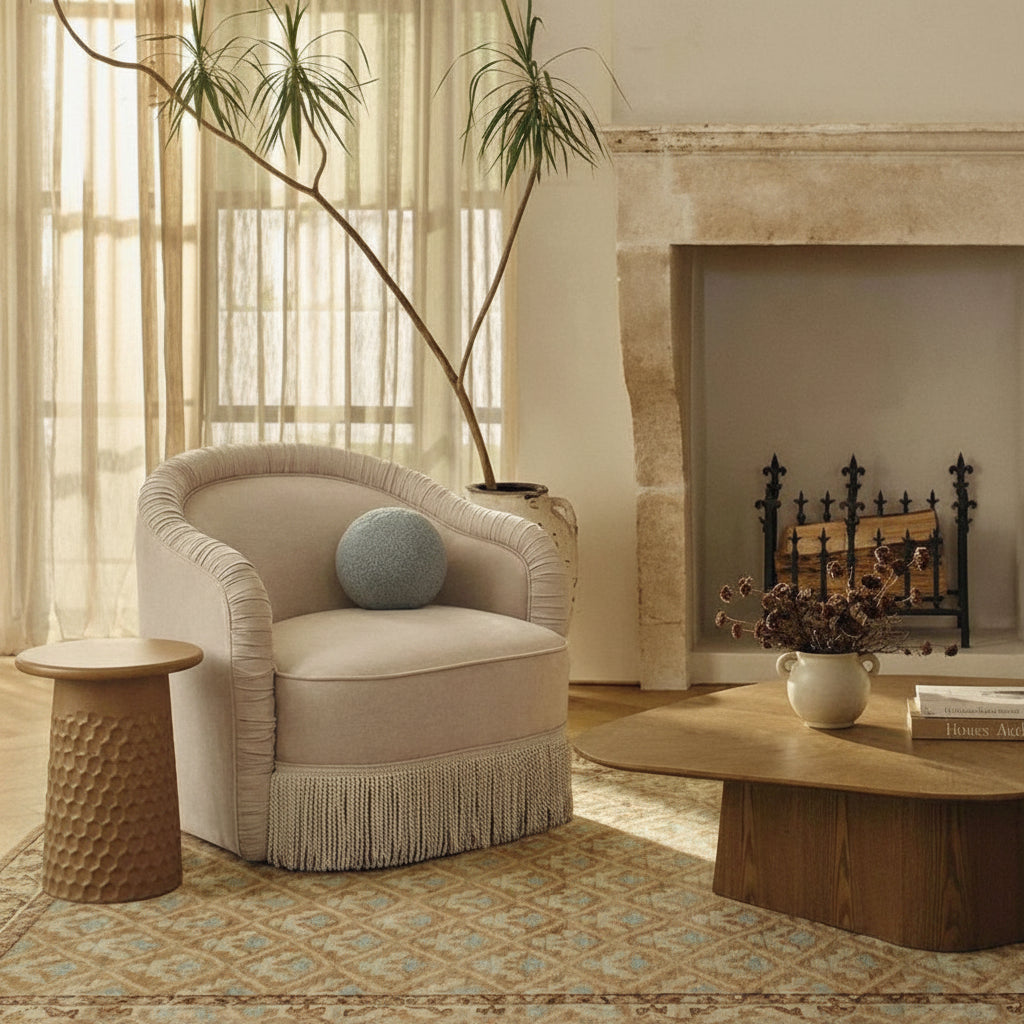 Georgia Tassel Lounge Chair Occasional + Accent Chairs