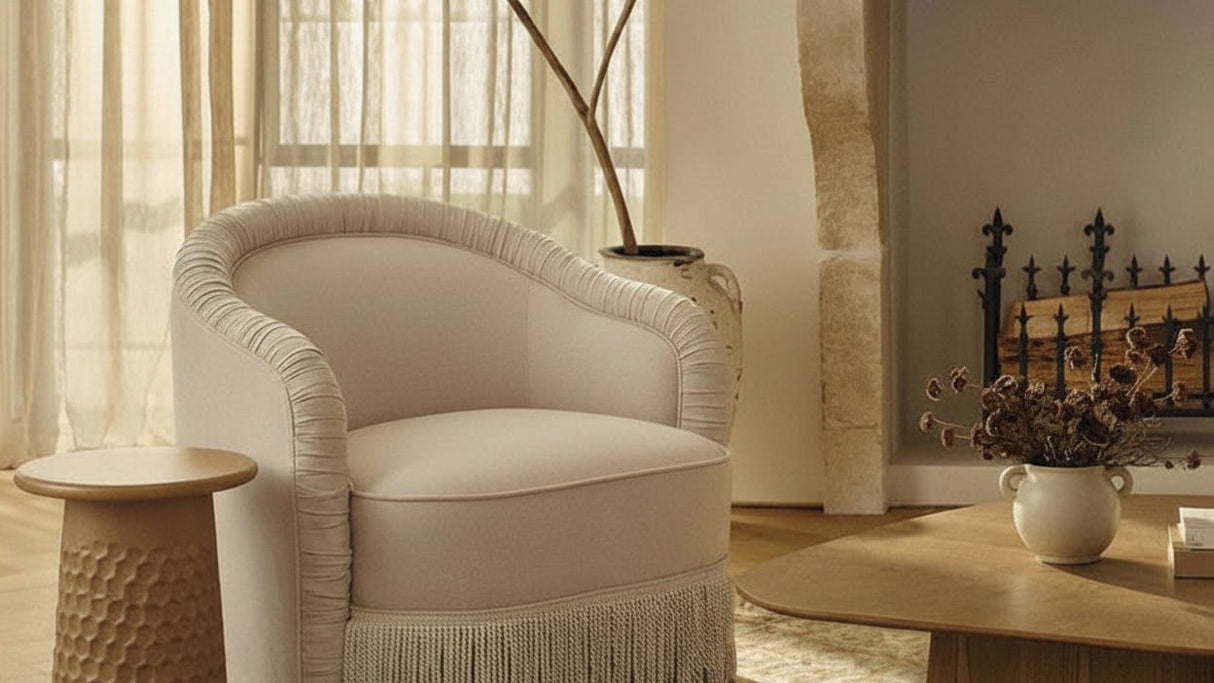 Georgia Tassel Lounge Chair Occasional + Accent Chairs