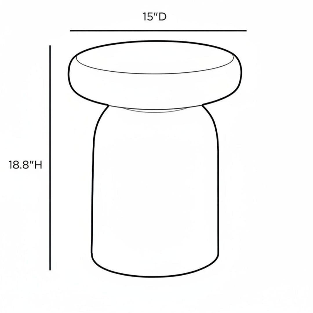 Giana Indoor/Outdoor Side Table Outdoor Side Tables