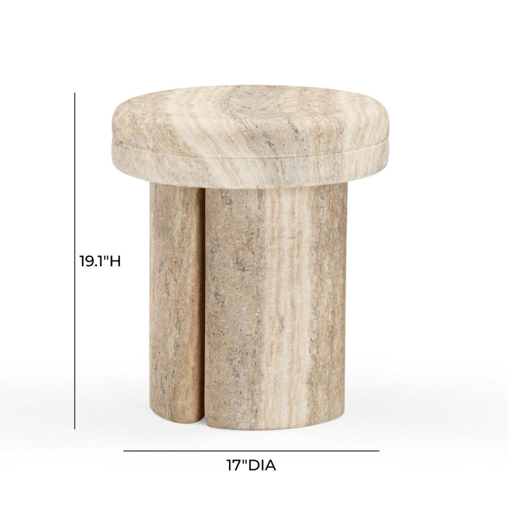 Gina Indoor/Outdoor Stool/Side Table Side Table