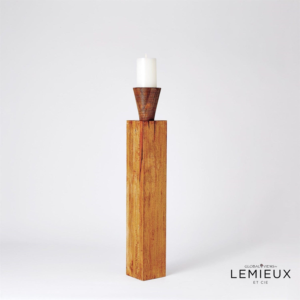 Global Views Bangou Floor Pillar Holder Candleholders