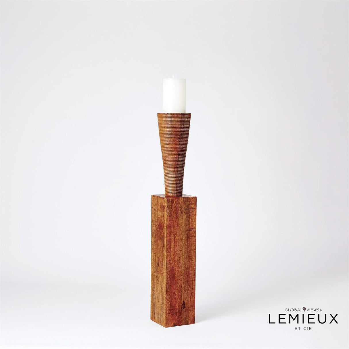 Global Views Bangou Floor Pillar Holder Candleholders