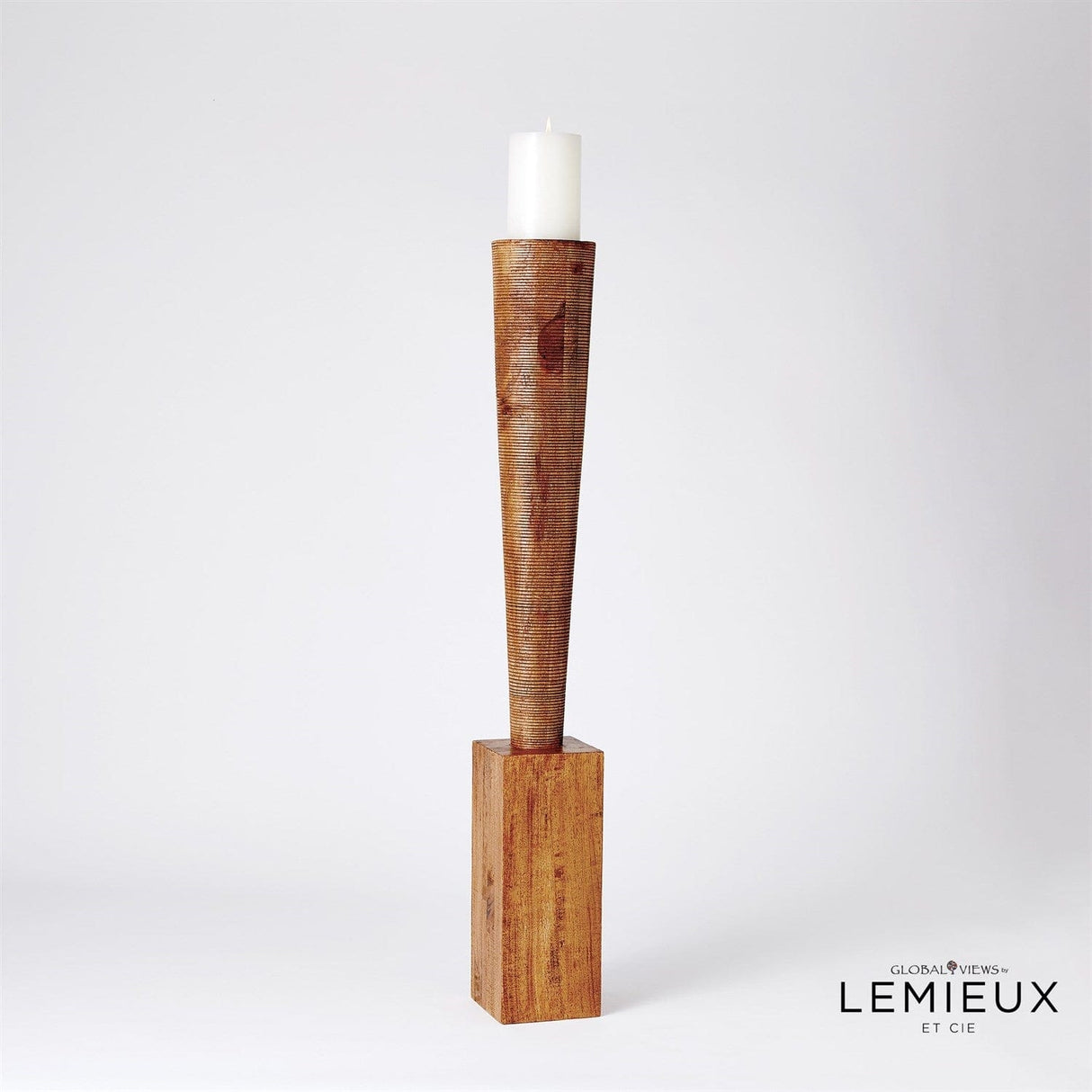 Global Views Bangou Floor Pillar Holder Candleholders