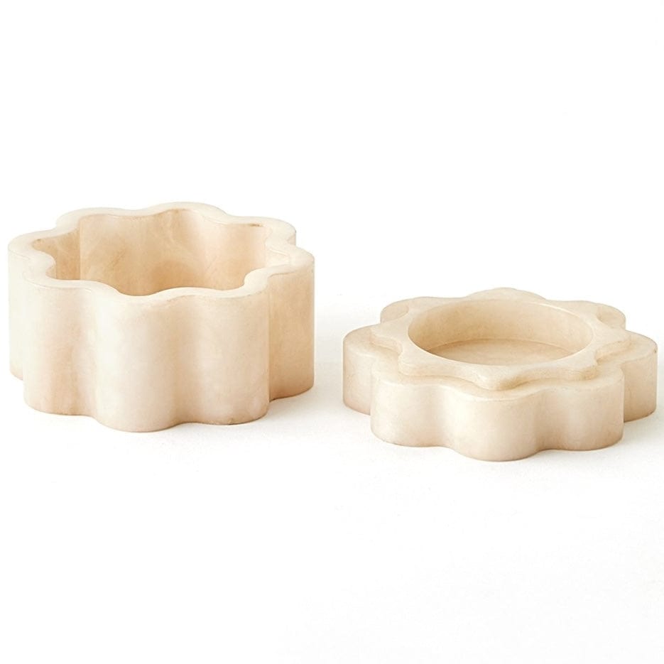 Global Views Cumulus Alabaster Boxes Boxes