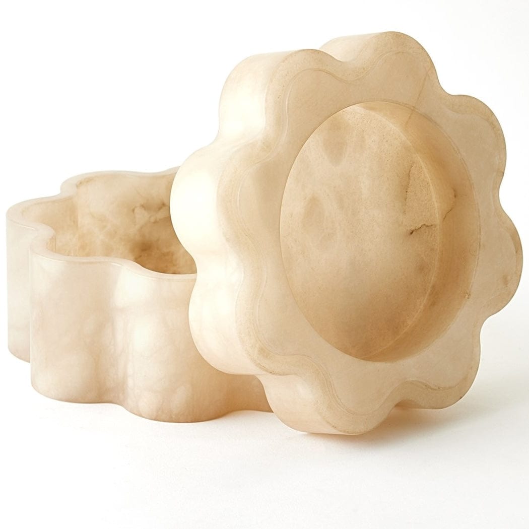 Global Views Cumulus Alabaster Boxes Boxes