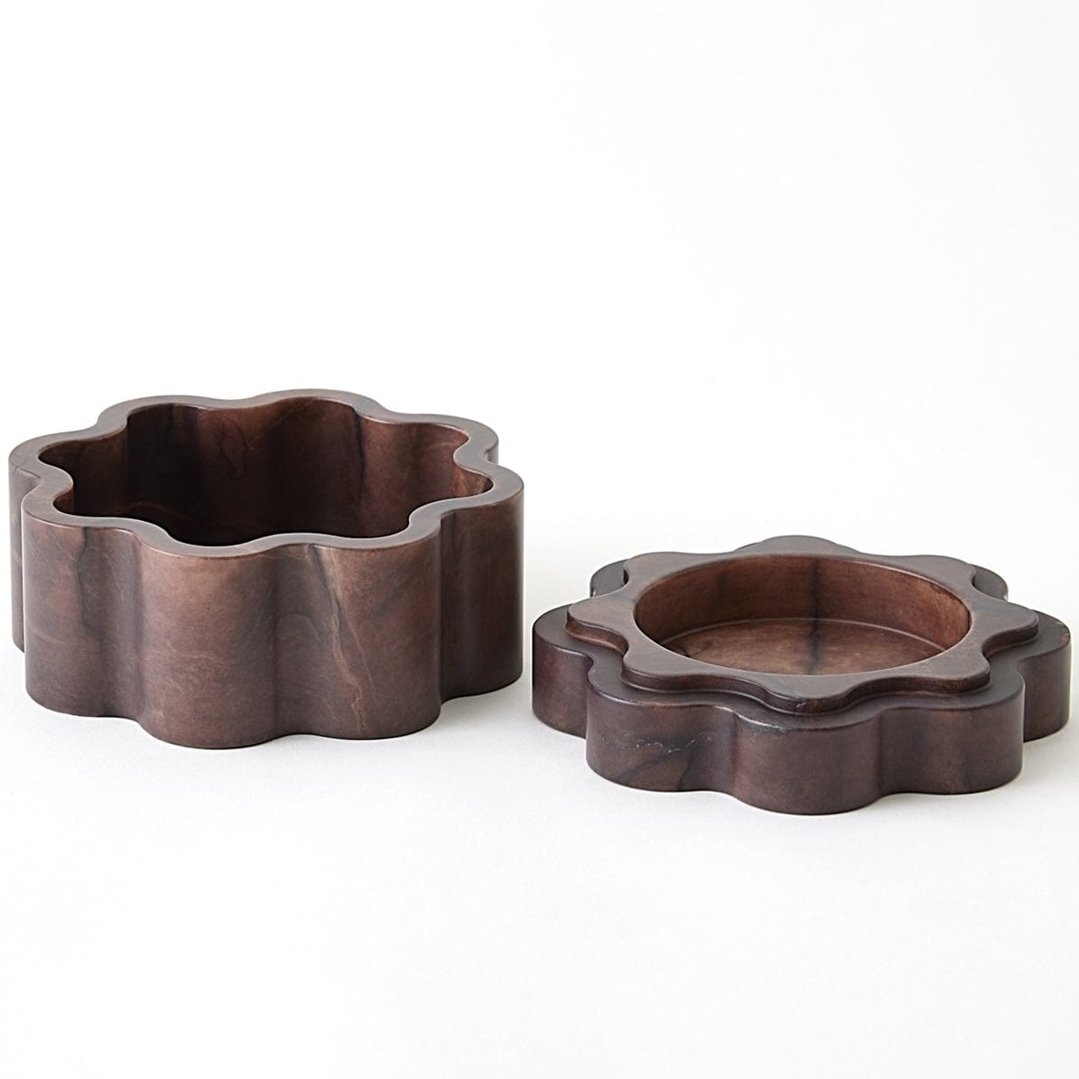 Global Views Cumulus Alabaster Boxes Boxes