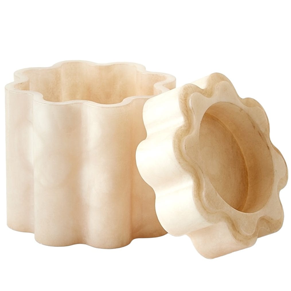 Global Views Cumulus Alabaster Boxes Boxes