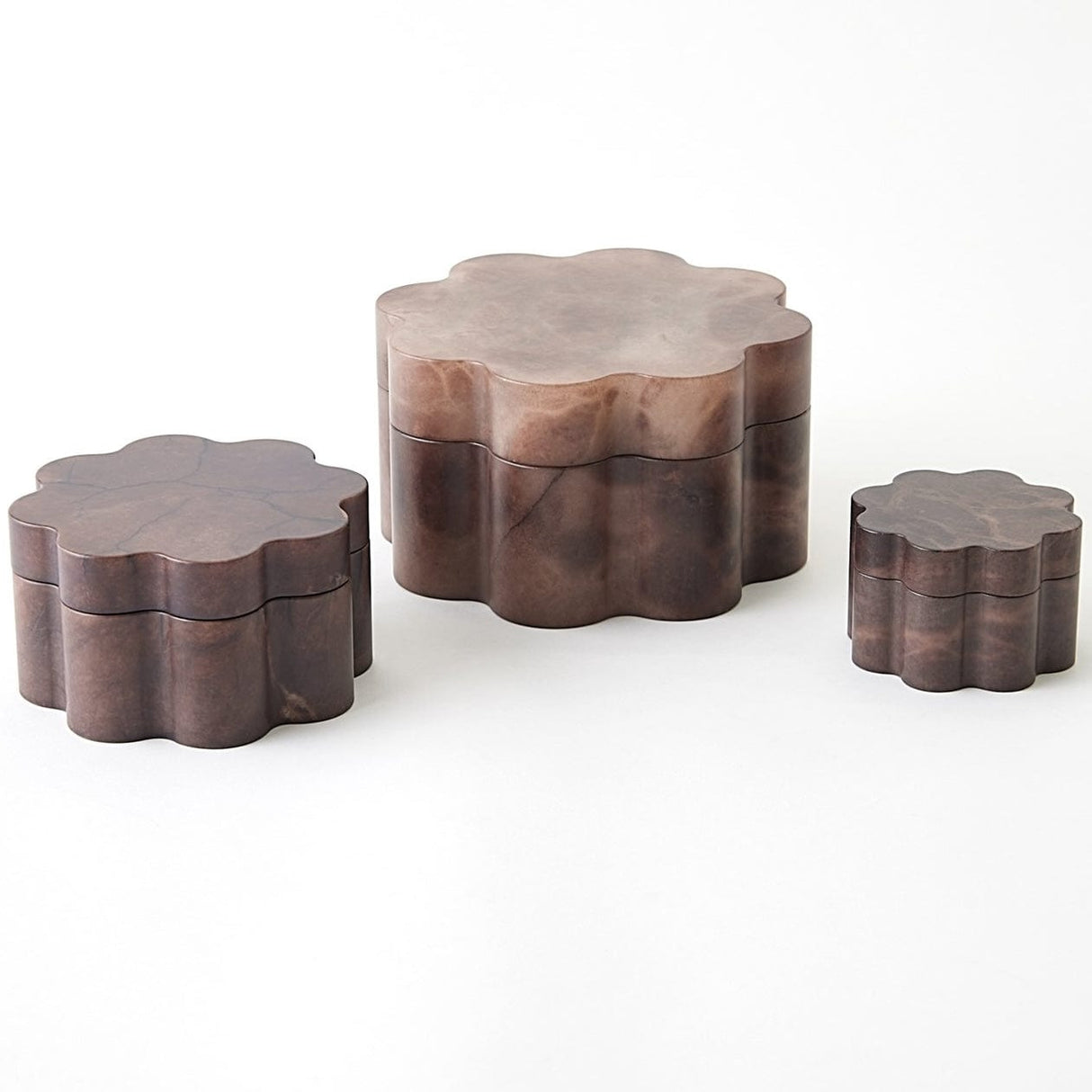 Global Views Cumulus Alabaster Boxes Boxes