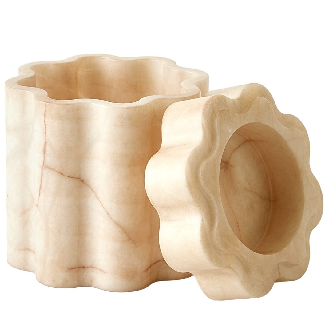 Global Views Cumulus Alabaster Boxes Boxes