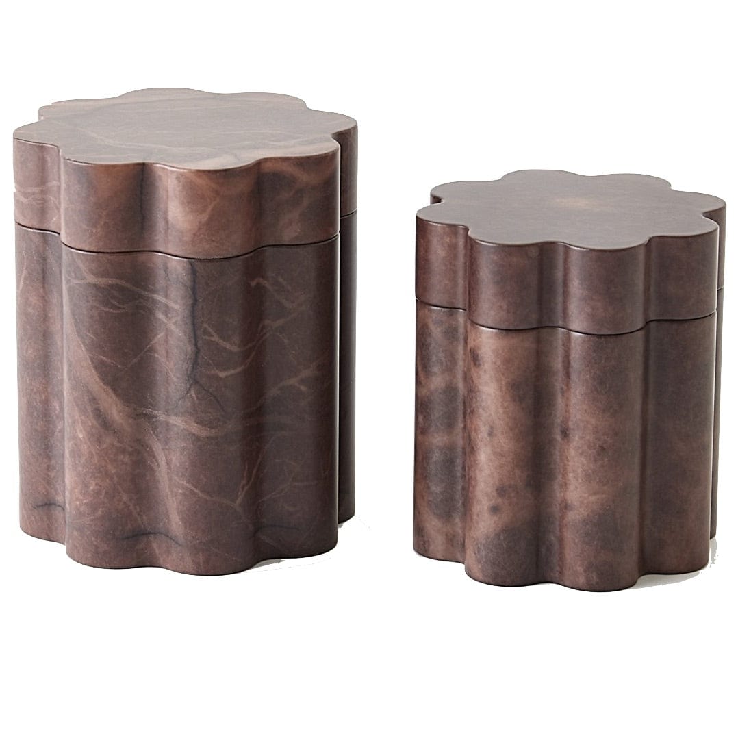 Global Views Cumulus Alabaster Boxes Boxes