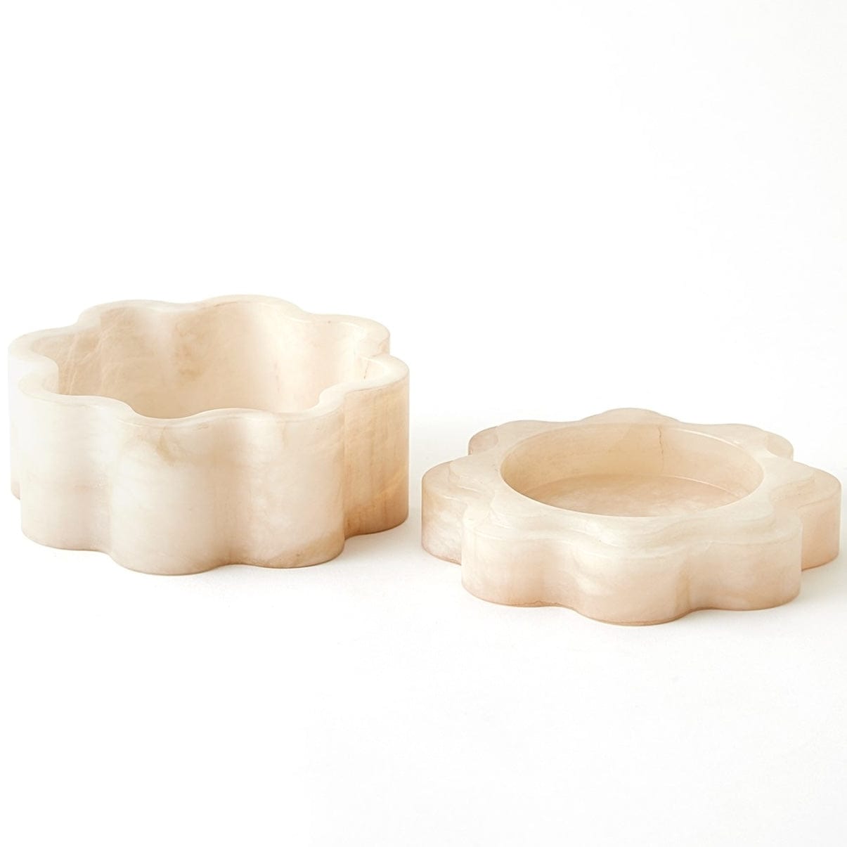 Global Views Cumulus Alabaster Boxes Boxes