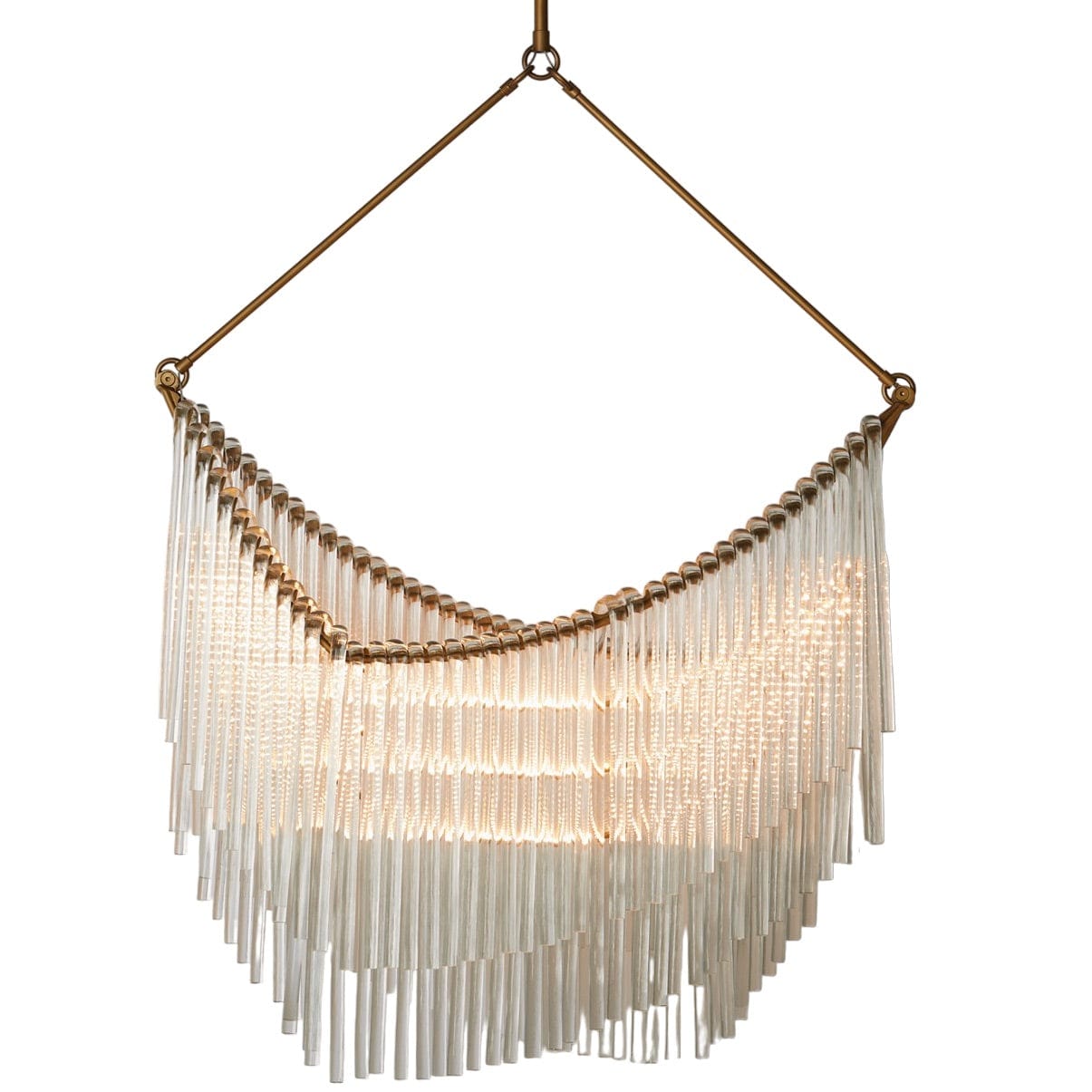 Global Views Draped Glass Chandelier Chandeliers