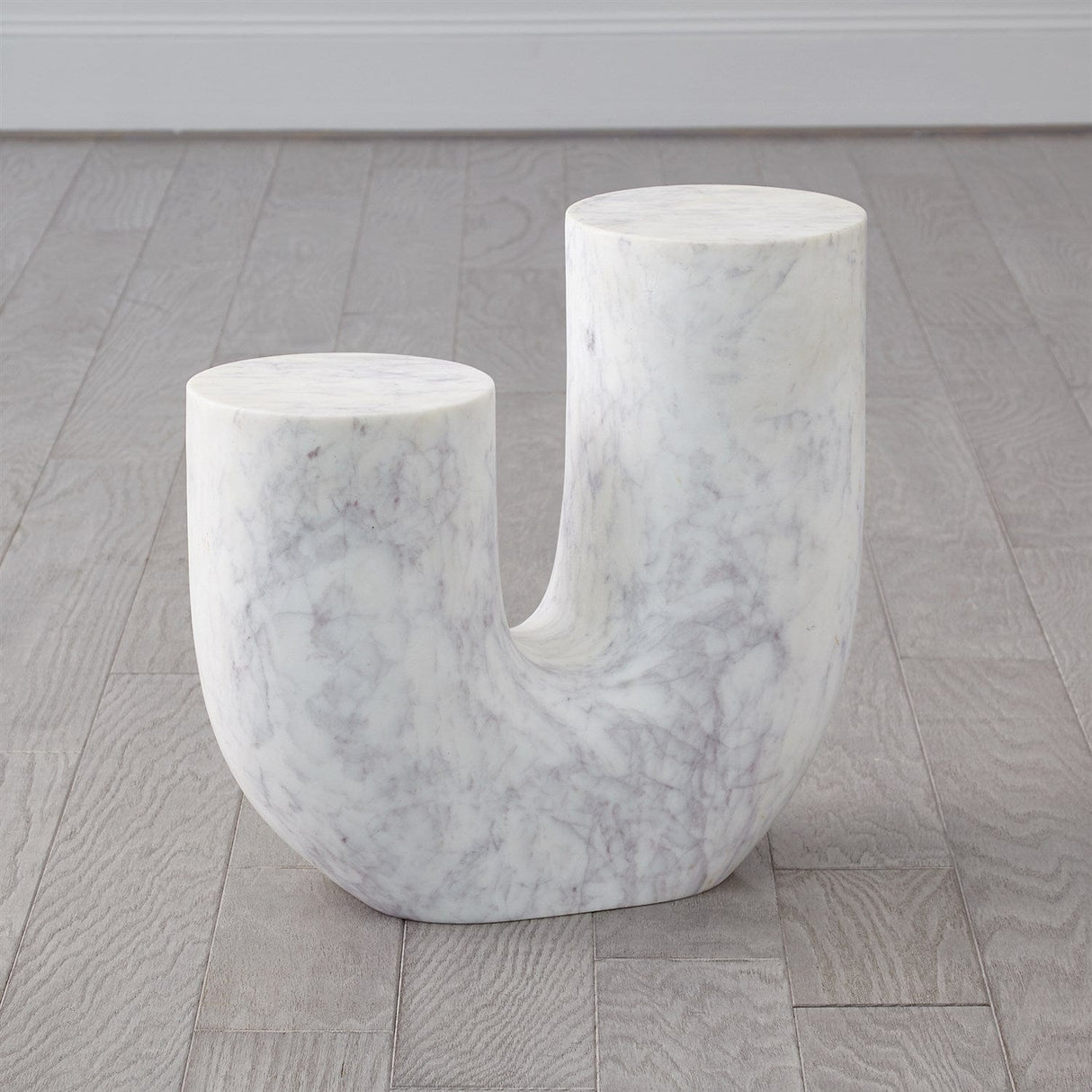 Global Views Marble Tube Table Side Tables